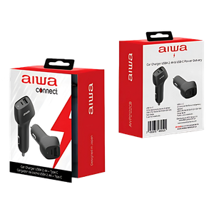 Cargador para Carro Aiwa USB A + tipo C