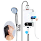 Calentador de Agua Eléctrico Instantáneo – Pantalla Digital, Kit de Ducha Incluido, Calentamiento Rápido [Blanco]