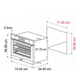 Horno Eléctrico Drija Pacific 76 Empotrable Acero 78L 75cm