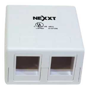Caja de montaje en superficie 2 puertos Nexxt