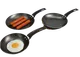 Juego de 3 sartenes antiadherentes