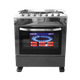 Cocina Gas Gplus 6 Quemadores Negro
