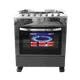 Cocina Gas Gplus 6 Quemadores Negro