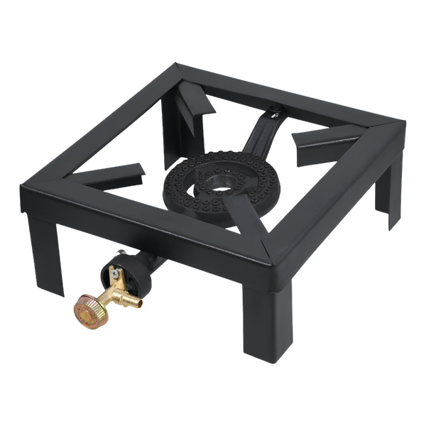 Reberbero Hornilla de Gas Industrial – {Hierro Reforzado, Válvula de Bronce, Alto Rendimiento [Negro]}Reberbero Hornilla de Gas Industrial – Hierro Reforzado, Válvula de Bronce, Alto Rendimiento [Negro]