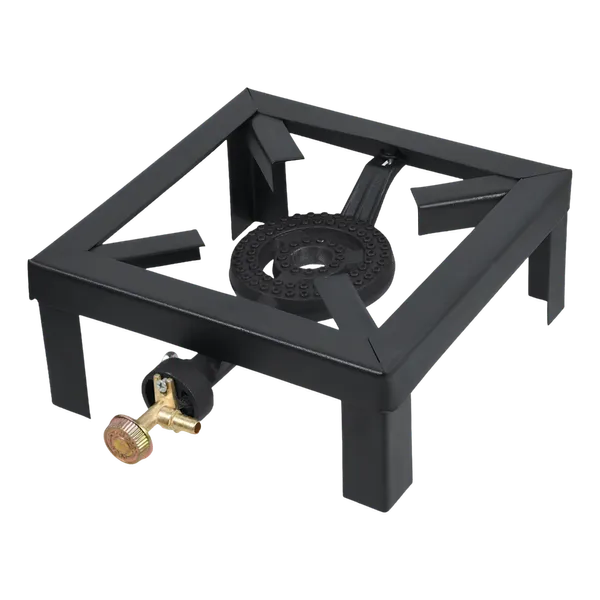 Reberbero Hornilla de Gas Industrial – {Hierro Reforzado, Válvula de Bronce, Alto Rendimiento [Negro]}Reberbero Hornilla de Gas Industrial – Hierro Reforzado, Válvula de Bronce, Alto Rendimiento [Negro]