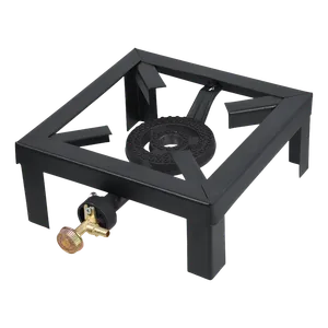 Reberbero Hornilla de Gas Industrial – {Hierro Reforzado, Válvula de Bronce, Alto Rendimiento [Negro]}Reberbero Hornilla de Gas Industrial – Hierro Reforzado, Válvula de Bronce, Alto Rendimiento [Negro]