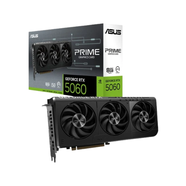 Tarjeta Gráfica ASUS GeForce RTX 5060 Prime 3 Fans 8GB