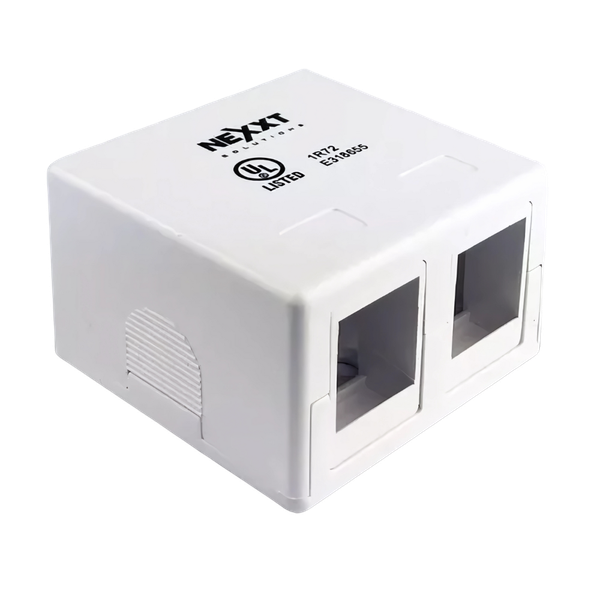 Caja de montaje en superficie 2 puertos Nexxt