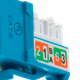 Módulo Keystone Jack Cat-6 110 Azul Nexxt TYPE BLUE MPN: PCGKJC6TYRJBL
