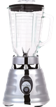 Licuadora cromada 3 velocidades vaso de vidrio