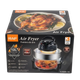 Freidora de Aire RAF de Vidrio 12L – Recipiente Transparente, 1400W, Ciclo 360°, 8 en 1