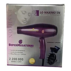 Secador Profesional 27.000 Rpm + Difusor Supermegaturbo