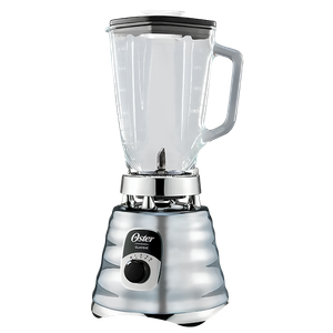Licuadora Clásica Oster® 3 Velocidades – 1500W, Vaso de Vidrio, Acople Metálico, Envase Portátil [Cromada]