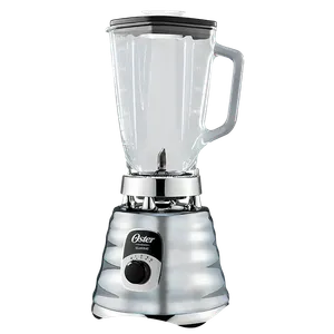 Licuadora Clásica Oster® 3 Velocidades – 1500W, Vaso de Vidrio, Acople Metálico, Envase Portátil [Cromada]