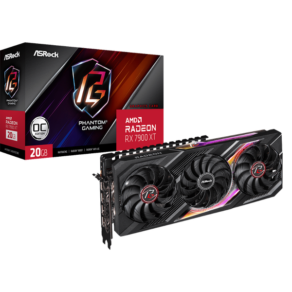 Tarjeta de Video ASRock Radeon RX 7900 XT Phantom Gaming 20GB