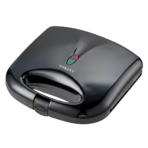 Sanduchera Sokany 2 Puestos – 750W, Antiadherente, Indicadores LED [Negro]