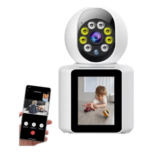 Cámara WiFi iCSee con Videollamada, Pantalla y Visión Nocturna 2MP