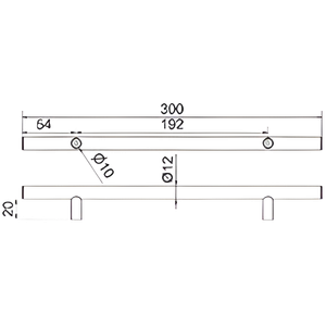 Tirador para Muebles en Acero Inoxidable Satinado