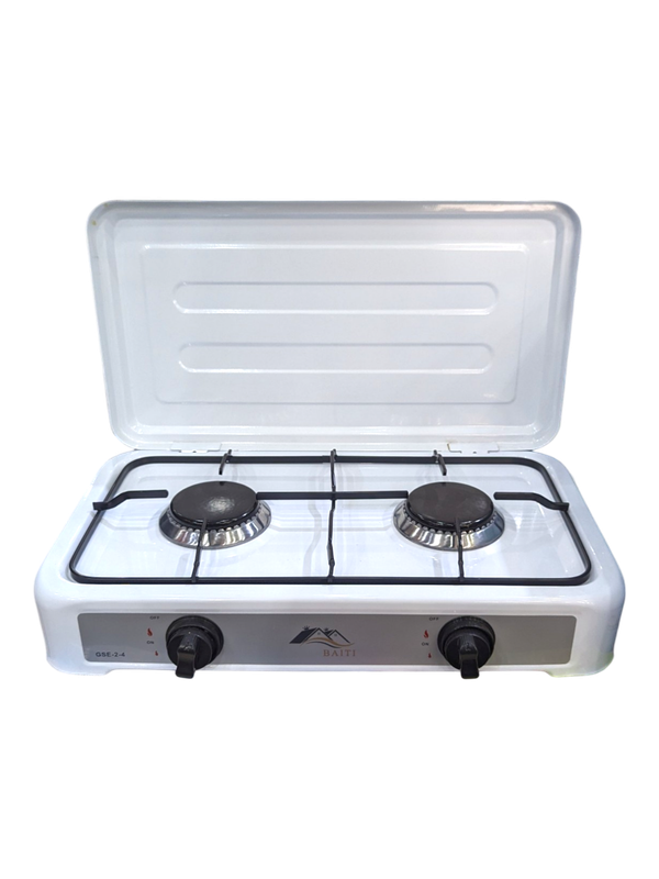 Estufa de gas 2H con tapa
