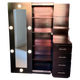 Closet Vanity Negro con Espejo LED