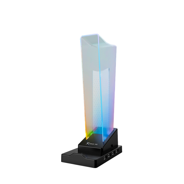 Estación para Audífonos con Hub USB Xtrike Me HT-09 – Iluminación 7 Colores
