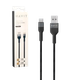 Cable Havit USB a USB C Negro