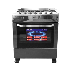 Cocina Gas Gplus 6 Quemadores Negro