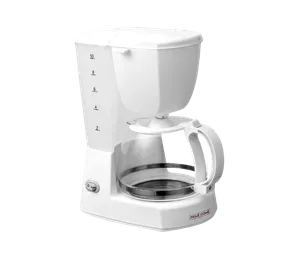 CAFETERA 10 TAZAS BLANCA VASO VIDRIO PRIME HOME