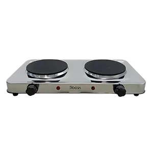 Cocina de Plato 2H Cromada Eléctrica Roccia