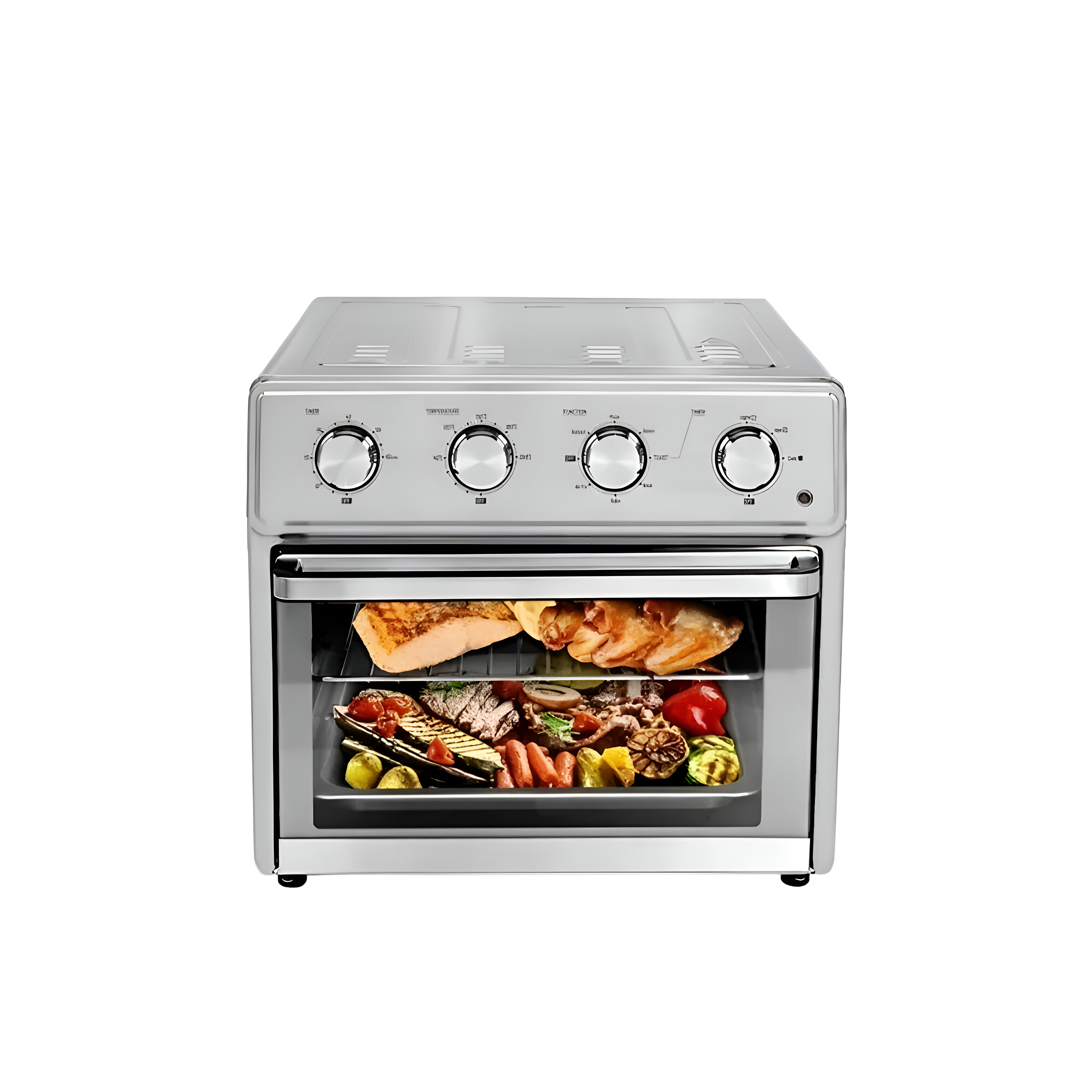 Horno Freidora de Aire Cromado 25L Royal