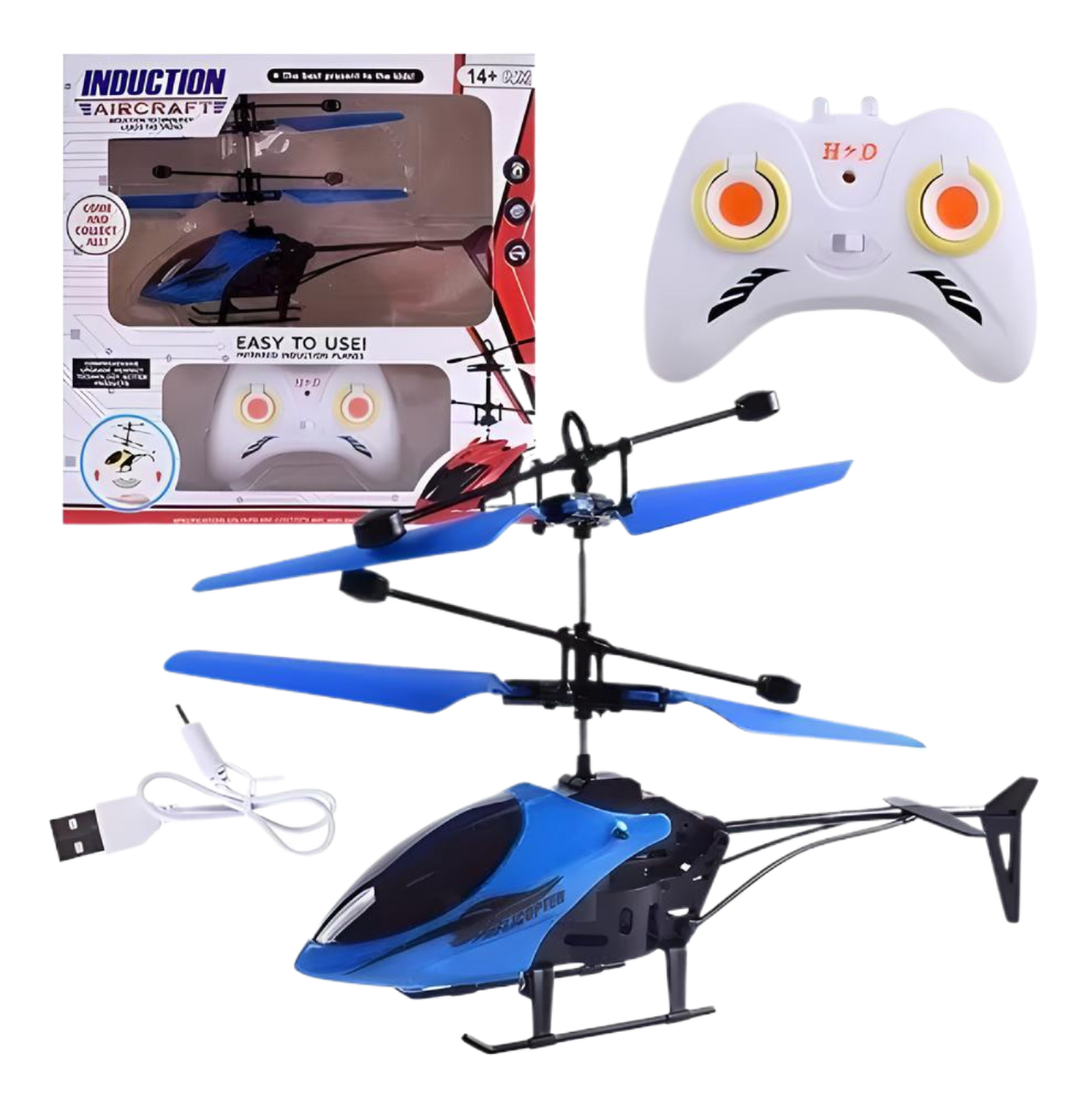 Helicoptero Recargable Control Remoto Juguete Luz Drone