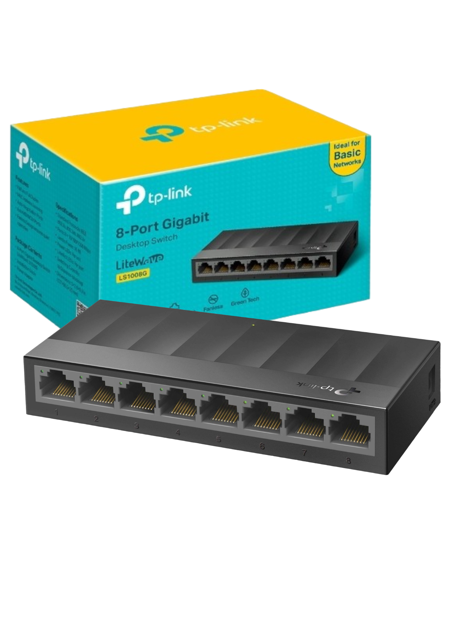 SWITCH 8 PUERTOS GIGABIT TP-LINK